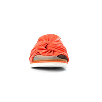 Lunar | Sunshine Leather Slip On Sandal | Orange