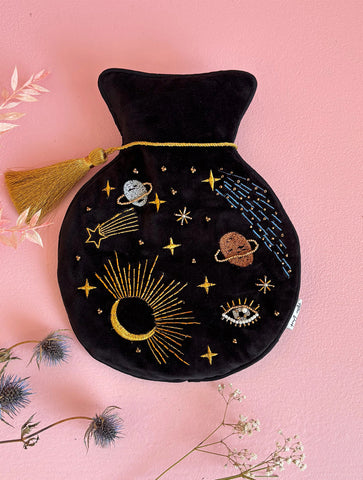 After Dark Black Celestial Hot Water Bottle