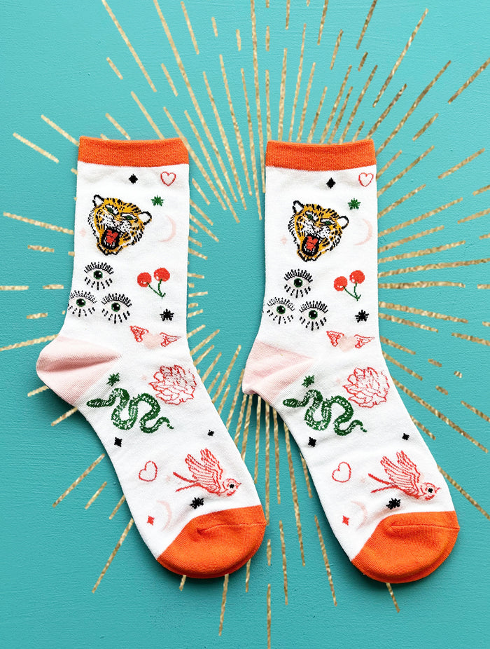 Inked Tiger Socks