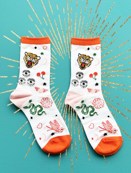 Inked Tiger Socks