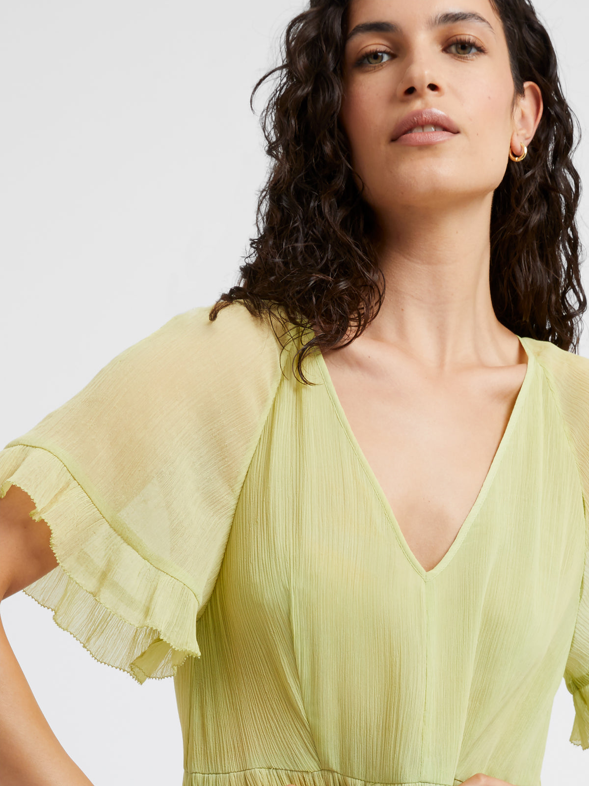 Gossamer Chiffon Tiered Maxi Dress | J1WAD | Kiwi