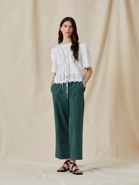 Cadiz Cutout Tie Jacket | J5WAE | Milk