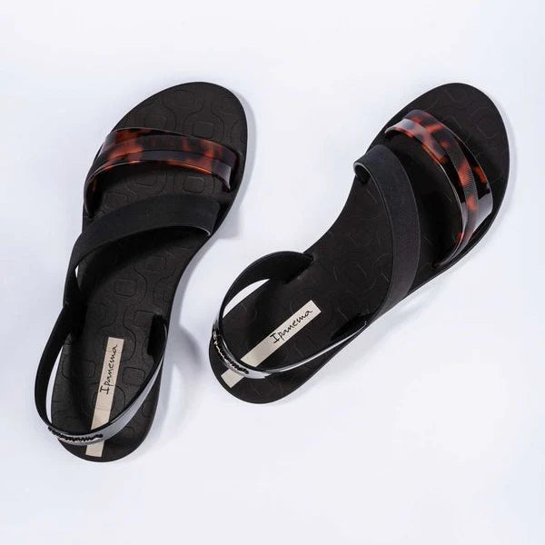 Vibrant Sandal | Black/Turtle