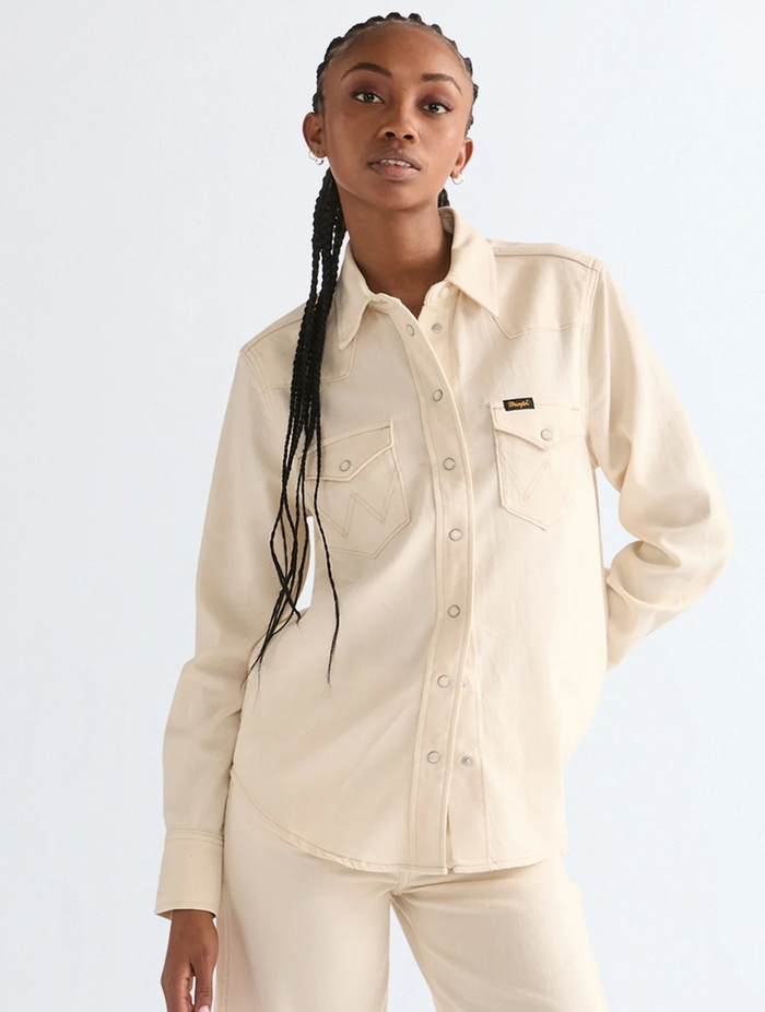 Wrangler Classic Heritage Western Shirt | Natural