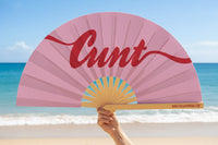 C**t Glitter Script XL Fan