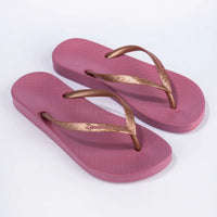 Anatomica Tan Flip Flop | Lilac/Bronze