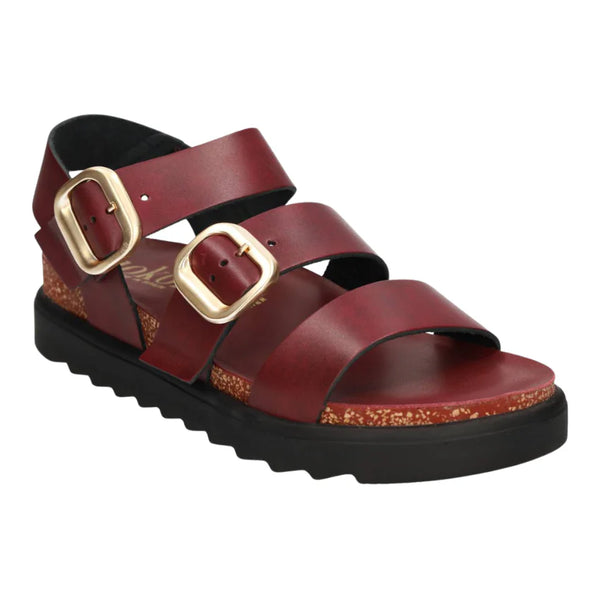 Yokono | Tunez-127 Chunky Buckle Sandal | Bordeaux