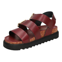 Yokono | Tunez-127 Chunky Buckle Sandal | Bordeaux