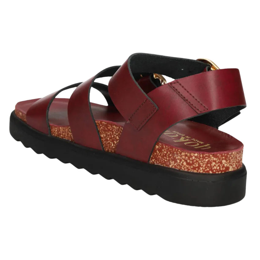 Yokono | Tunez-127 Chunky Buckle Sandal | Bordeaux