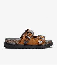 Yokono | Tunez-253 | Slip On Chunky Sandal | Tan
