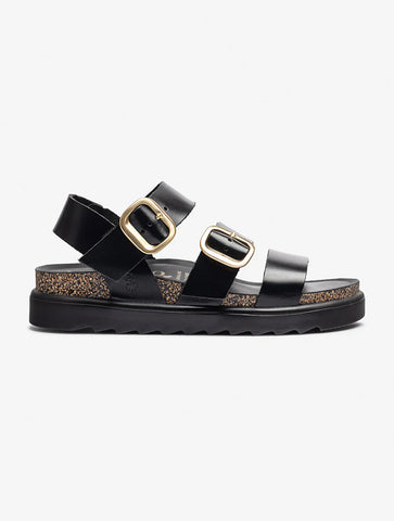 Yokono | Tunez-127 | Platform Sandal | Black
