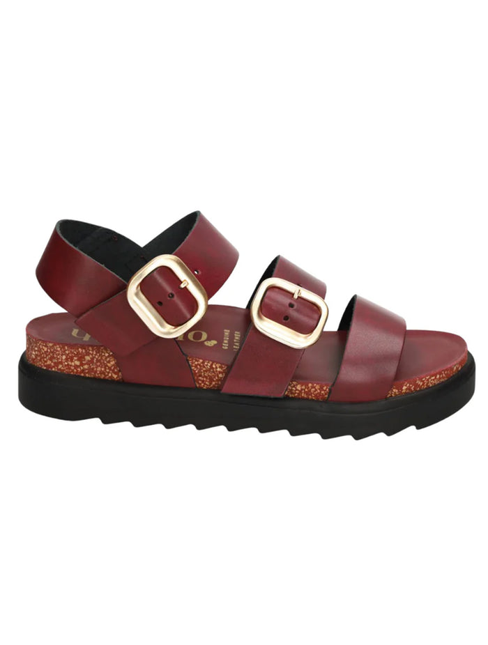 Yokono | Tunez-127 Chunky Buckle Sandal | Bordeaux