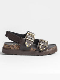 Yokono | TUNEZ-261 | Platform Sandal | Dark Brown