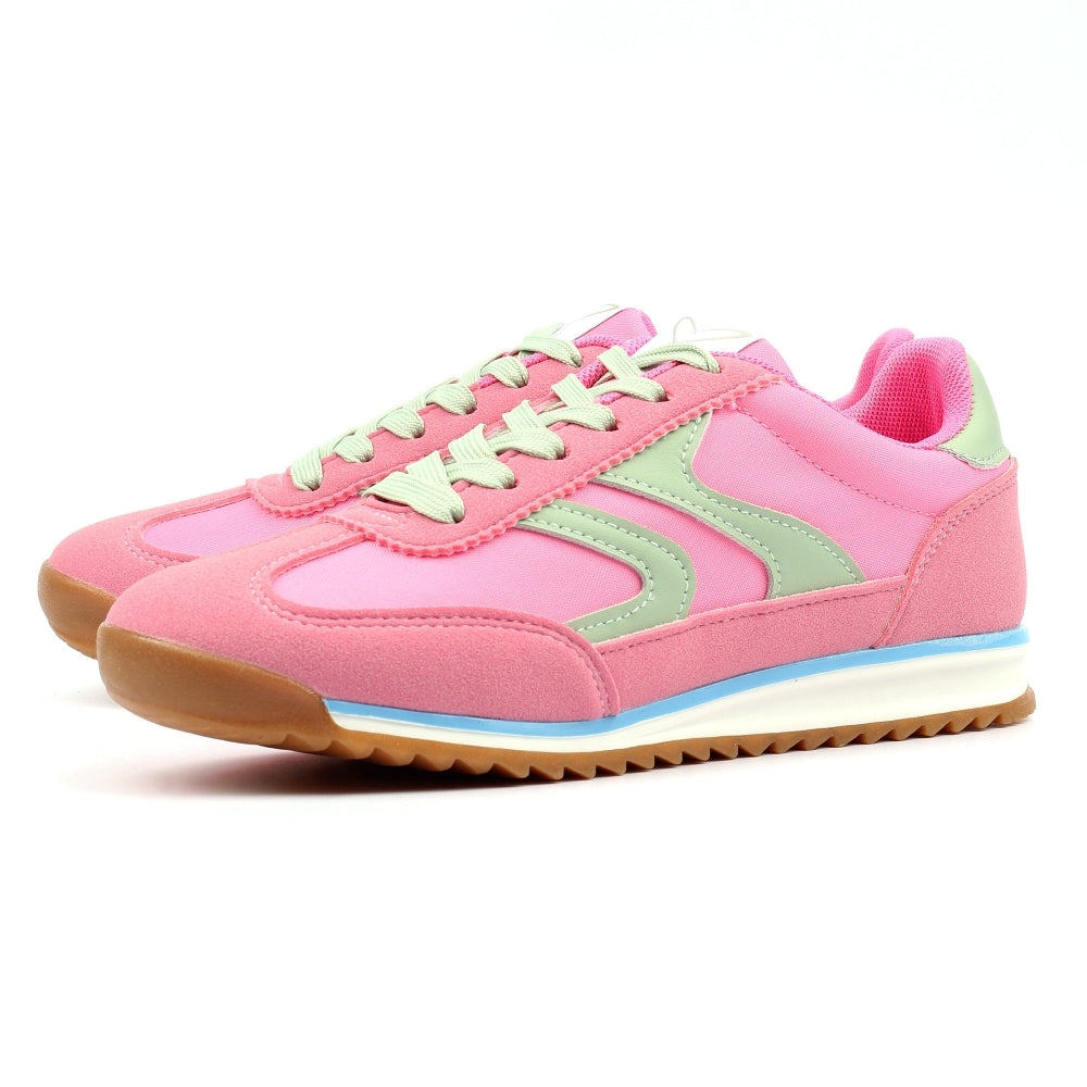 Zoe Retro Trainer | Pink Multi