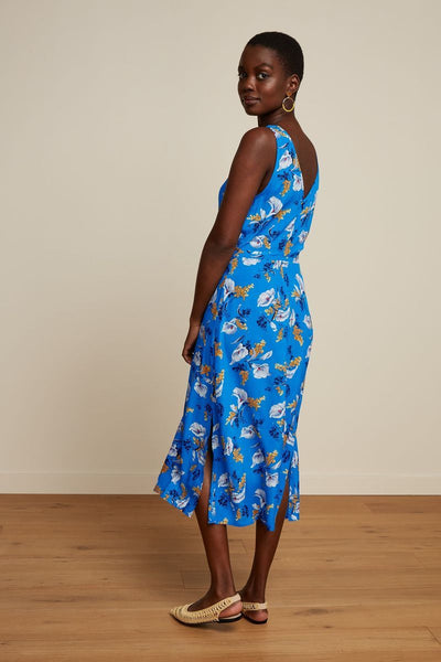 Hazel Midi Dress Cubanelle | Madeira Blue