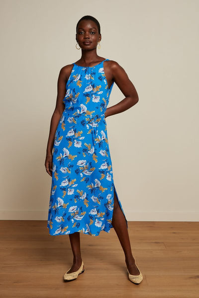 Hazel Midi Dress Cubanelle | Madeira Blue