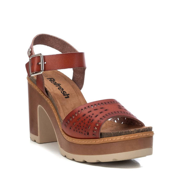 Vegan Platform Sandal | 79724 | Camel
