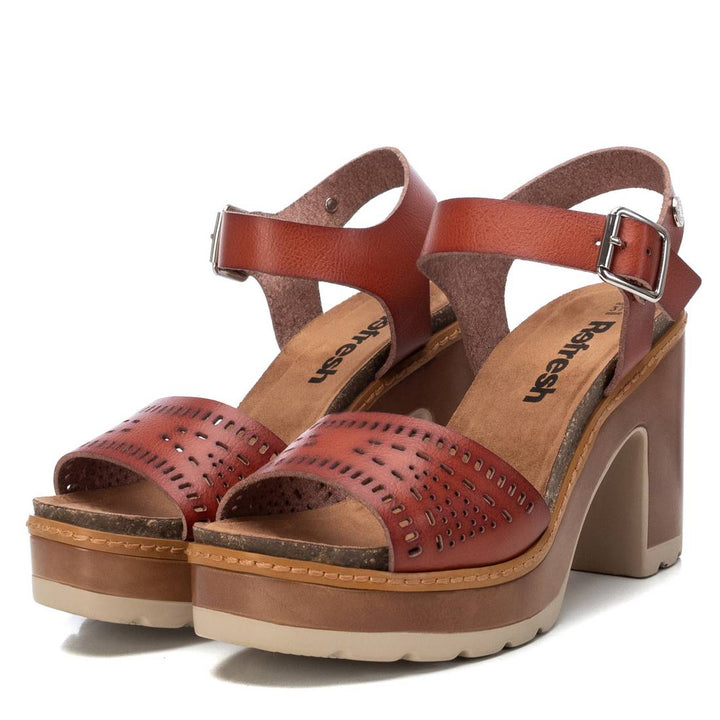 Vegan Platform Sandal | 79724 | Camel