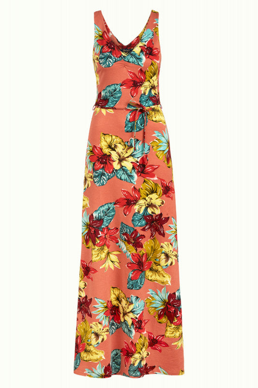 Anna Maxi Dress Paraiso | Apricot Pink
