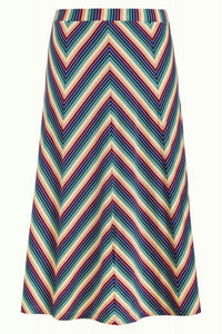 Juno Skirt Piccolo Stripe | Ribbon Red