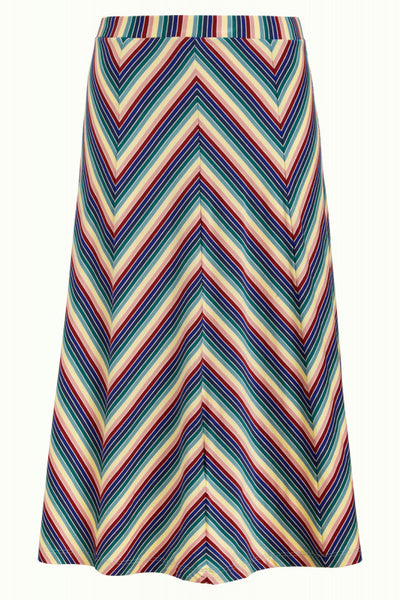 Juno Skirt Piccolo Stripe | Ribbon Red