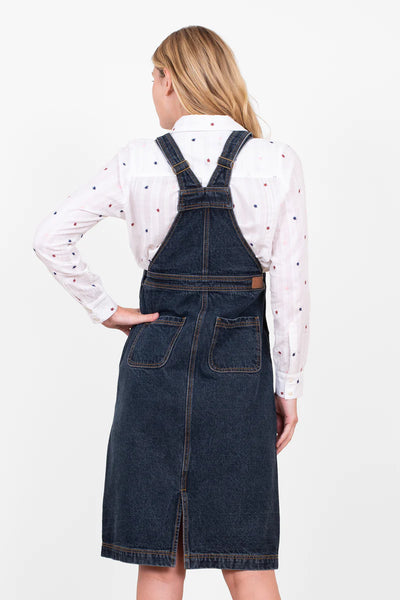 Rayna Denim Pinny Dress | Navy