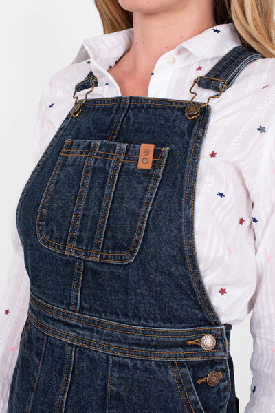 Rayna Denim Pinny Dress | Navy