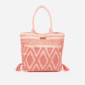 Texture Beach Bag | Coral