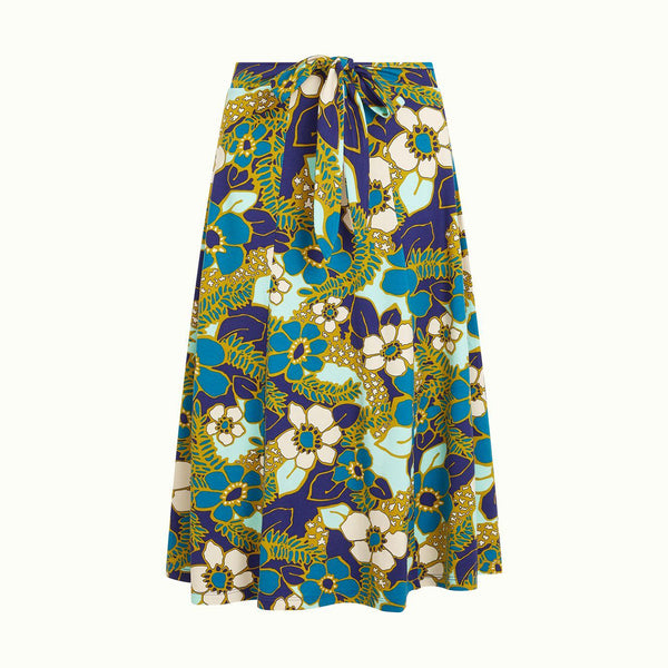 Judy Midi Skirt Selena | Deep Blue