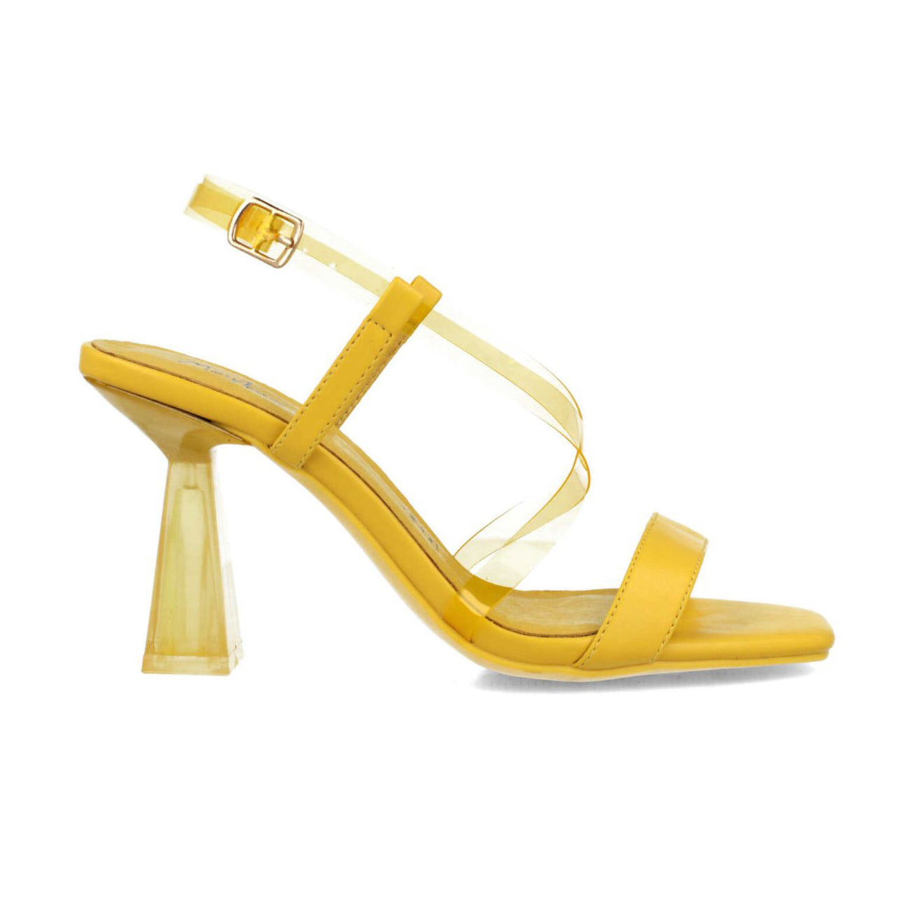 Lupus Translucent Heel Sandal | Yellow