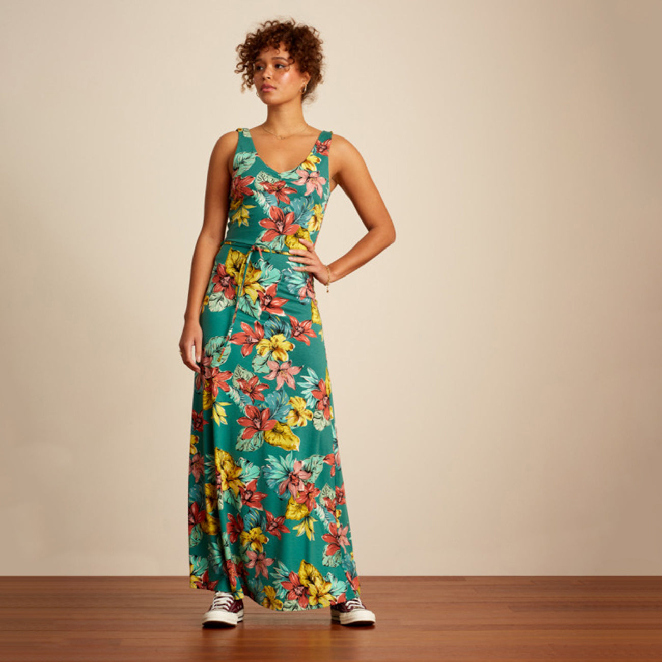 Anna Maxi Dress Paraiso | Fir Green