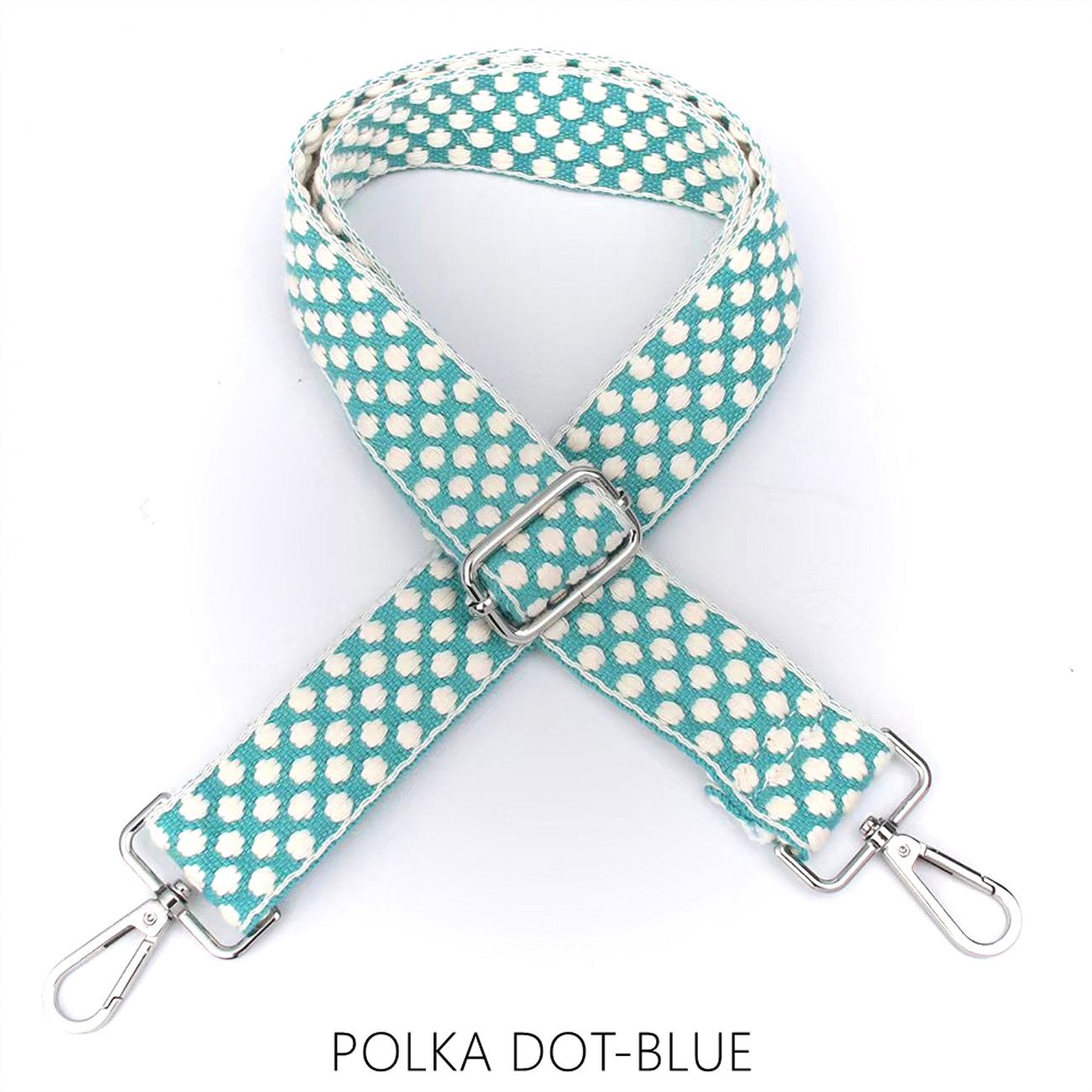 Polka Dot Design Bag Strap | Blue