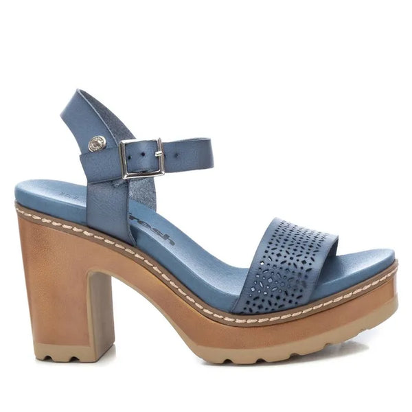 Platform Heeled Sandal | 170777 | Blue