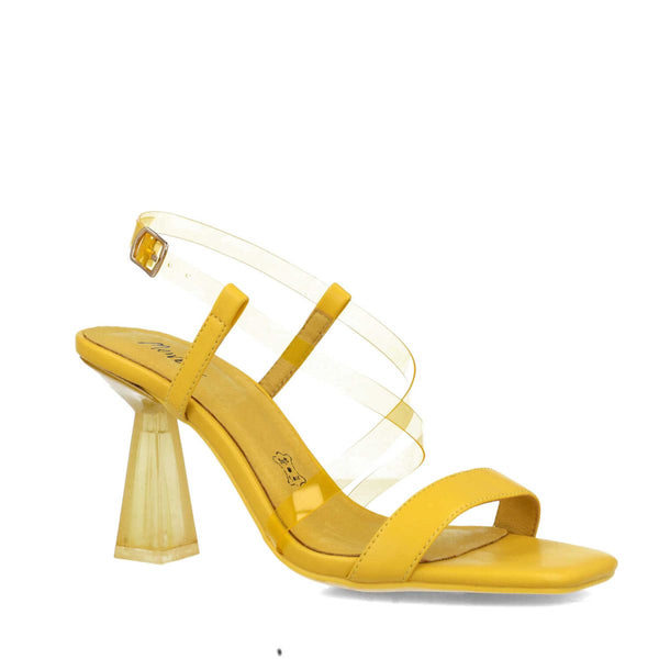 Lupus Translucent Heel Sandal | Yellow
