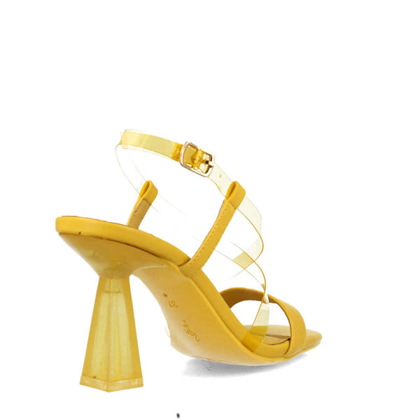 Lupus Translucent Heel Sandal | Yellow