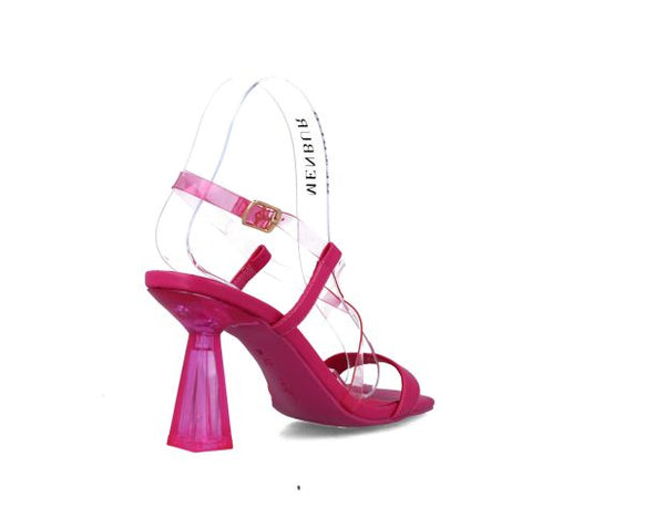 Lupus Translucent Heel Sandal | Fuchsia