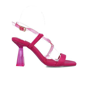Lupus Translucent Heel Sandal | Fuchsia