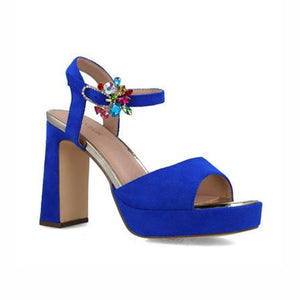 Orion Embellished Platform Sandal | Blue