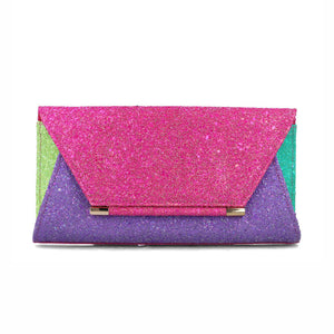 Pictor Colour Block Evening Clutch Bag | Multi