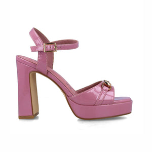 Sculptor Patent Platform Sandal | Pink