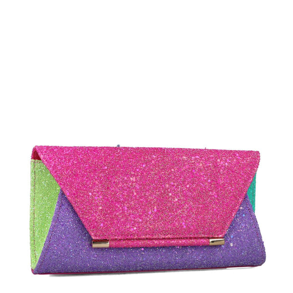 Pictor Colour Block Evening Clutch Bag | Multi