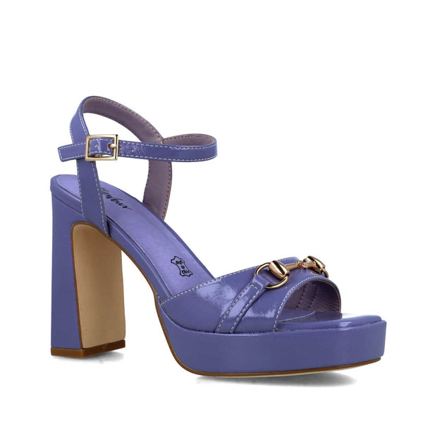 Sculptor Patent Platform Sandal | Violet