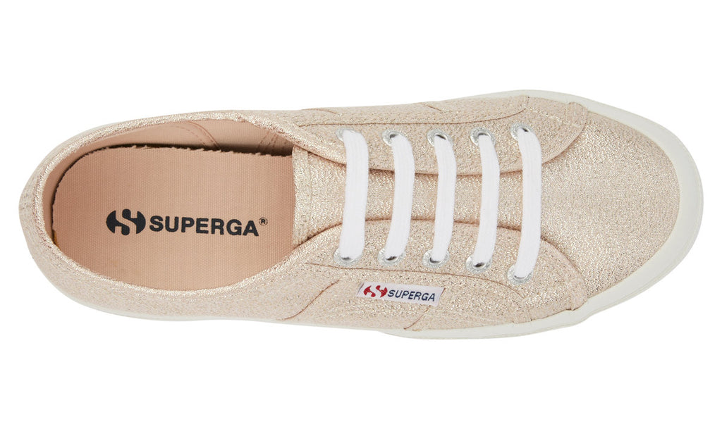 Superga 2750 Lamew Trainer Rose Gold Platinum Pink Flamingo