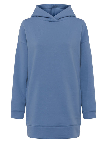 Soft Sweat Longline Hooded Top | J7SAE | Riviera Blue