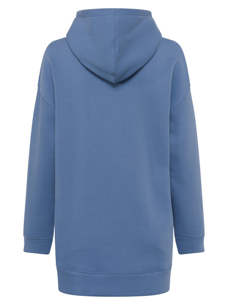 Soft Sweat Longline Hooded Top | J7SAE | Riviera Blue