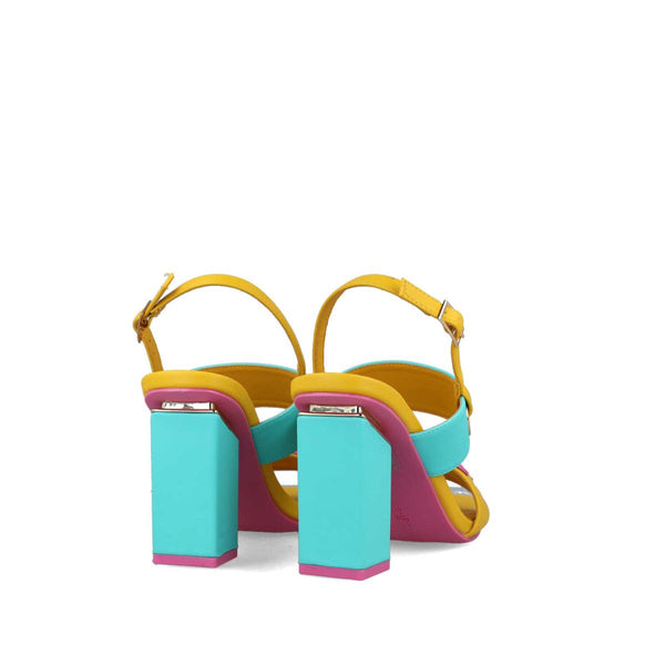 Ursa Minor Block Heel Sandal | Yellow