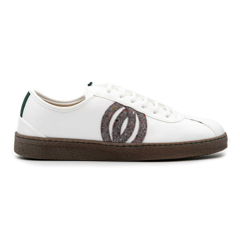 Diogenes | Vegan Corn and Recycled Cotton Trainer | White