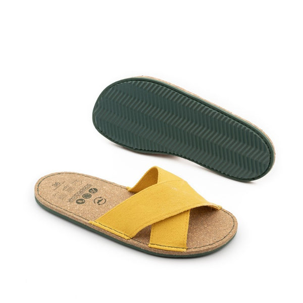 Alanis | Recycled Cotton Sandal | Lemon