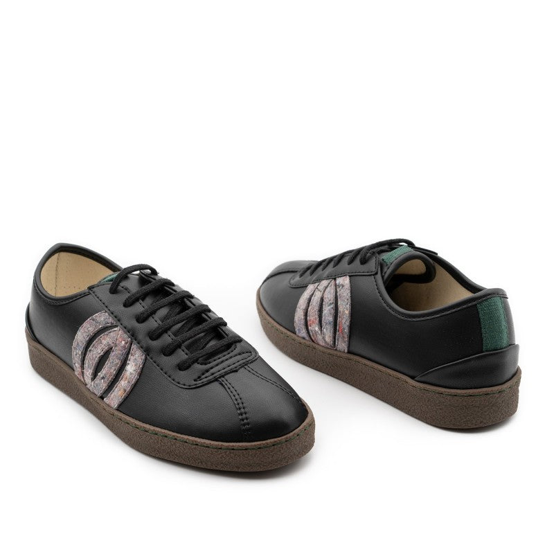 Diogenes Vegan Corn and Recycled Cotton Trainer Black