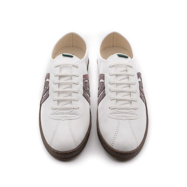 Diogenes | Vegan Corn and Recycled Cotton Trainer | White